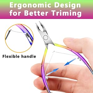 Cuticle Trimmer with Cuticle Pusher