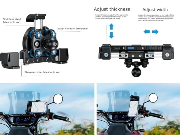 motorcycle phone mount holder