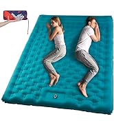 AKSOUL Sleeping Pad Camping Inflatable: Extra Thickness Double Persons Self Inflating Mat with Bu...