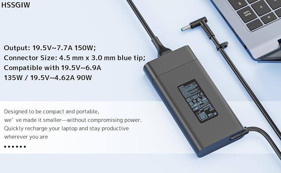 HSSGIW 150W 19.5V 7.7A Laptop Charger