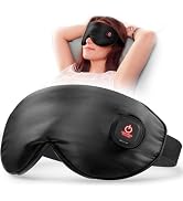 LitBear Silk Cordless Heated Eye Mask, Warm Eye Compress for Dry Eyes, Light Blocking Heat Eye Ma...