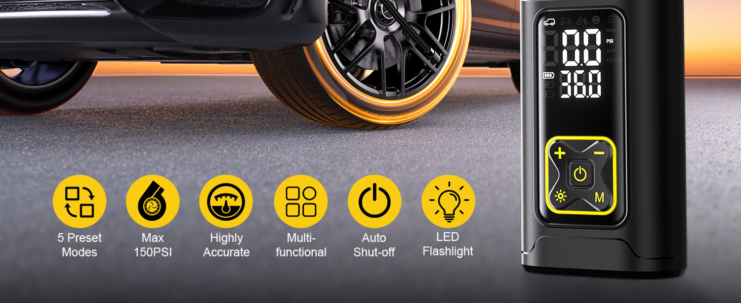 Philoent tire inflator