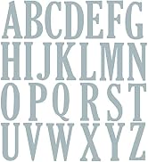 Briartw 26 Uppercase Letters Cutting Dies,(10cm)4 Inch High Alphabet Metal Stencil for Cards Maki...