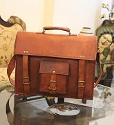 Leather Messenger Bag for Men Full Grain Leather Laptop Briefcase Vintage Computer Satchel Travel...