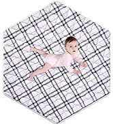 Premium Foam Hexagon Playpen Mat 52” X 45”,Baby Playmat Fits Regalo Portable Play Yard 48 Inch an...