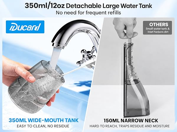toothbrush with water flosser
