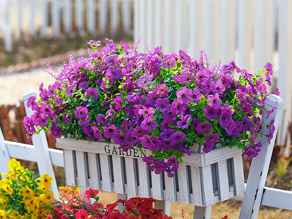 artificial flowers for outdoors