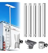 for Starlink Gen 3 RV Ladder Mount Kit,Adjustable for Starlink Mini Flag Pole Mount with Adapter ...