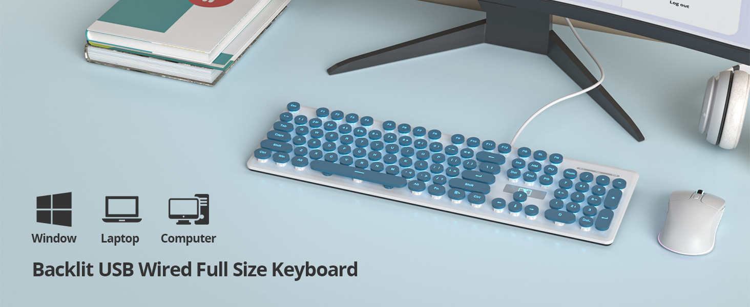 Wired Keyboard with Numeric Keypad