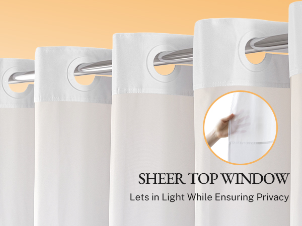 shower curtain with window