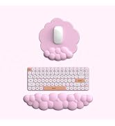 Cloud Keyboard Wrist Rest and Mouse Pad with Wrist Rest with Coaster Set Ergonomic Cute Hand Rest...