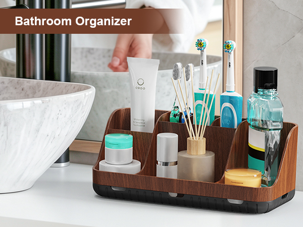 bathroom counter organizers and storage