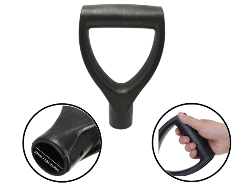 D Shaped Grip Plastic Shovel Handle Labor-Saving Ergonomic