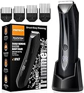 PRITECH Electric Body Hair Trimmer - Waterproof Mens Groin Hair Trimmer Ball Shaver USB Recharge ...