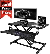 OUKMIC Standing Desk Converter 32” Height Adjustable Sit to Stand Up Desk Riser