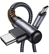 AINOPE USB C Cable 60W 2-Pack 6.6ft Nylon Braided USB C to USB C Cable Type C Charger Fast Chargi...