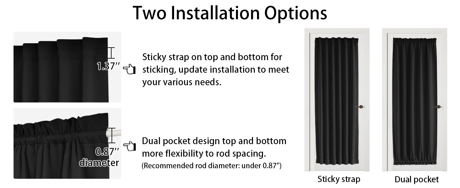two installation options