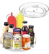 2 Pack Clear Acrylic Lazy Susan, 9.25