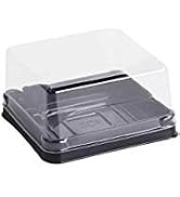 Hewnda 50 Pack of Clear plastic mini cake box muffins box cookies cookies muffins dome box weddin...