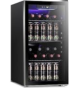 Antarctic Star 26 Bottle Wine Cooler/Cabinet Beverage Refrigerator Mini Wine Cellar Beer Soda Cle...