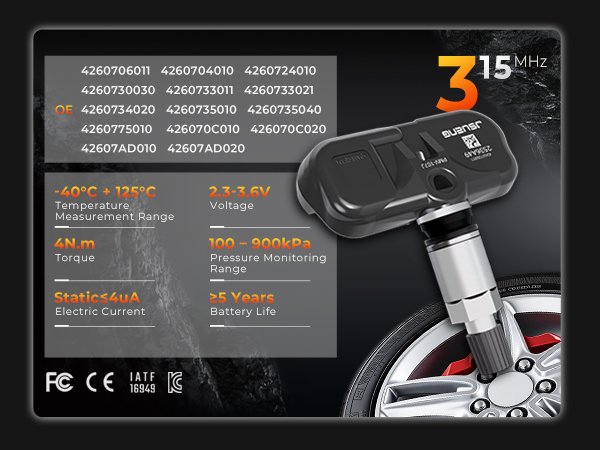 TIRE PRESSURE MONITORING SYSTEM SENOSR