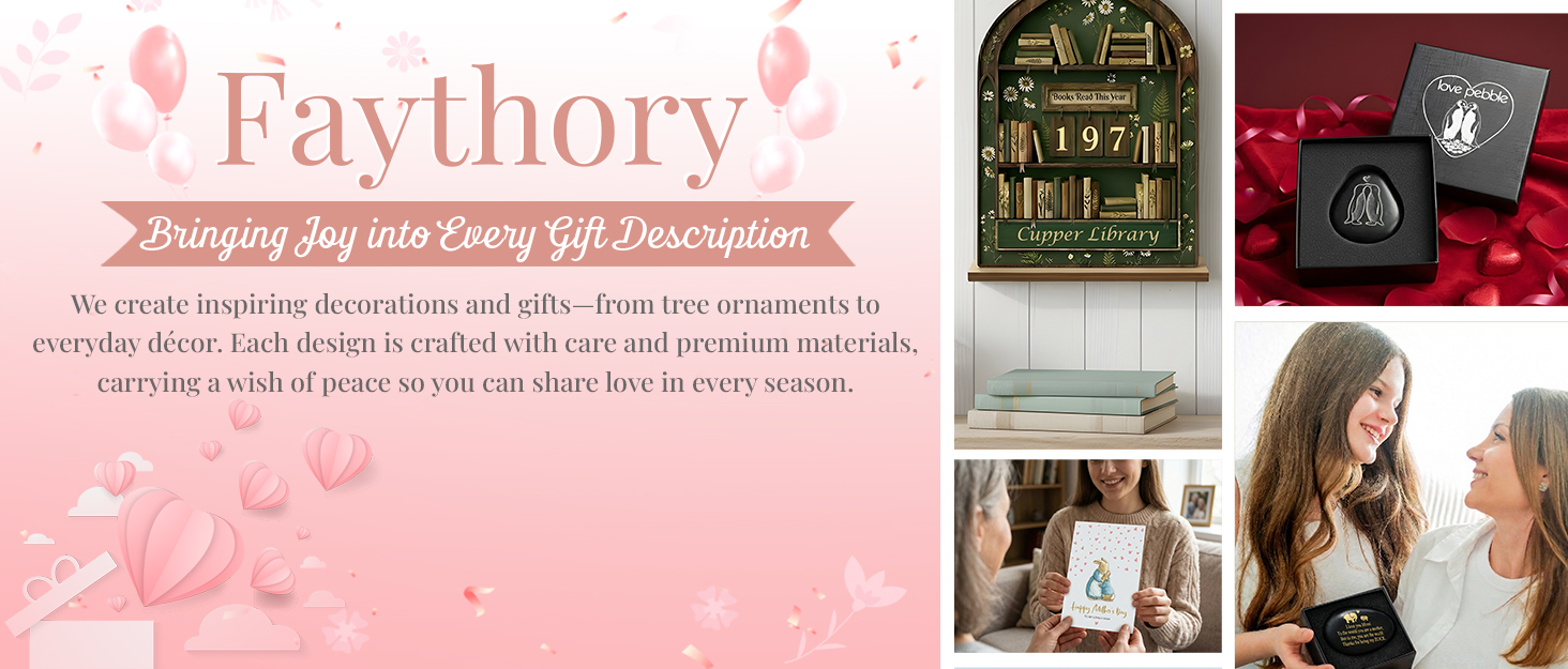 Faythory brand story with handmade gifts and meaningful gift moments