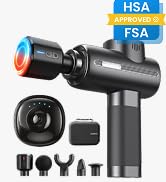 RENPHO Active+ Thermacool Massage Gun, Heat and Cold, App, Video Tutorials | Handheld Percussion ...