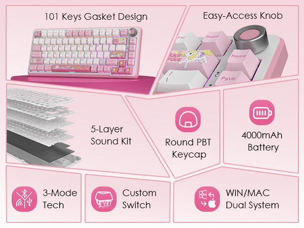 pink mechanical keyboard
