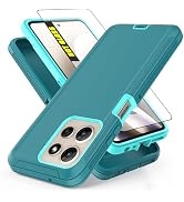 AWZHYDT for Motorola Moto G Power 5G 2025/2026 Case, Heavy Duty Protective Case with Screen Prote...