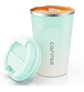 CS COSDDI 12 oz Stainless Steel Vacuum Insulated Tumbler - Coffee Travel Mug Spill Proof with Lid...