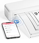 Itari M834 Portable Printers Wireless for Travel, 300DPI Bluetooth Inkless Printer Support 8.5 x ...