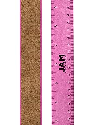 fuchsia aluminum rulers