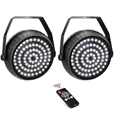 Telbum White Strobe Lights Halloween Super Bright 78 LEDs Strobe Light for Parties Sound Activate...