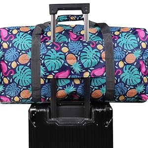Woogwin Travel Duffel Bag Large Foldable Waterproof Overnight Bag for Beach Swim Bags