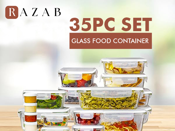 +Large Glass Food Storage Containers with Lids+; +Glass Meal Prep Containers with Lids Airtight+