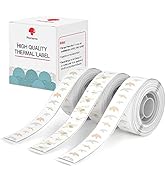 Phomemo D30 Label Maker Tape, Black on Bird in Spring, Tea in Autumn, Lotus in Summer Continuous ...