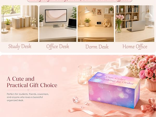 Pink Desk Accessories