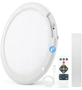 Combuh 9.84" Rechargeable Ceiling Light with Remote Magnetic Waterproof Shower Lights, 70 Days Ba...