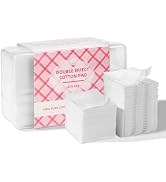 ICOTLE Square Cotton Pads 475 Pcs Makeup Remover Pads Cotton Squares for Face 75 Thick and 400 Ul...