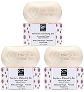 Feminine Cleansing Bar 3 Pack, Fragrance Free, Probiotics, Apple Cider Vinegar, Omega Fatty Acids...