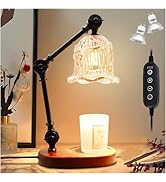 YWYWLED Candle Warmer Lamp, Dimmable Wax Melting Warmer with Adjustable Height, Bedroom Living Ro...