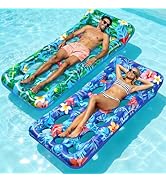 Korlon Tec Pool Floats Adult, Inflatable Tanning Pool Float Lounger, Cooling Pool Rafts Floaties ...