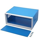 Zulkit Junction Box Blue Metal Project Box DIY Electric Enclosure Case Preventive Case Electrical...