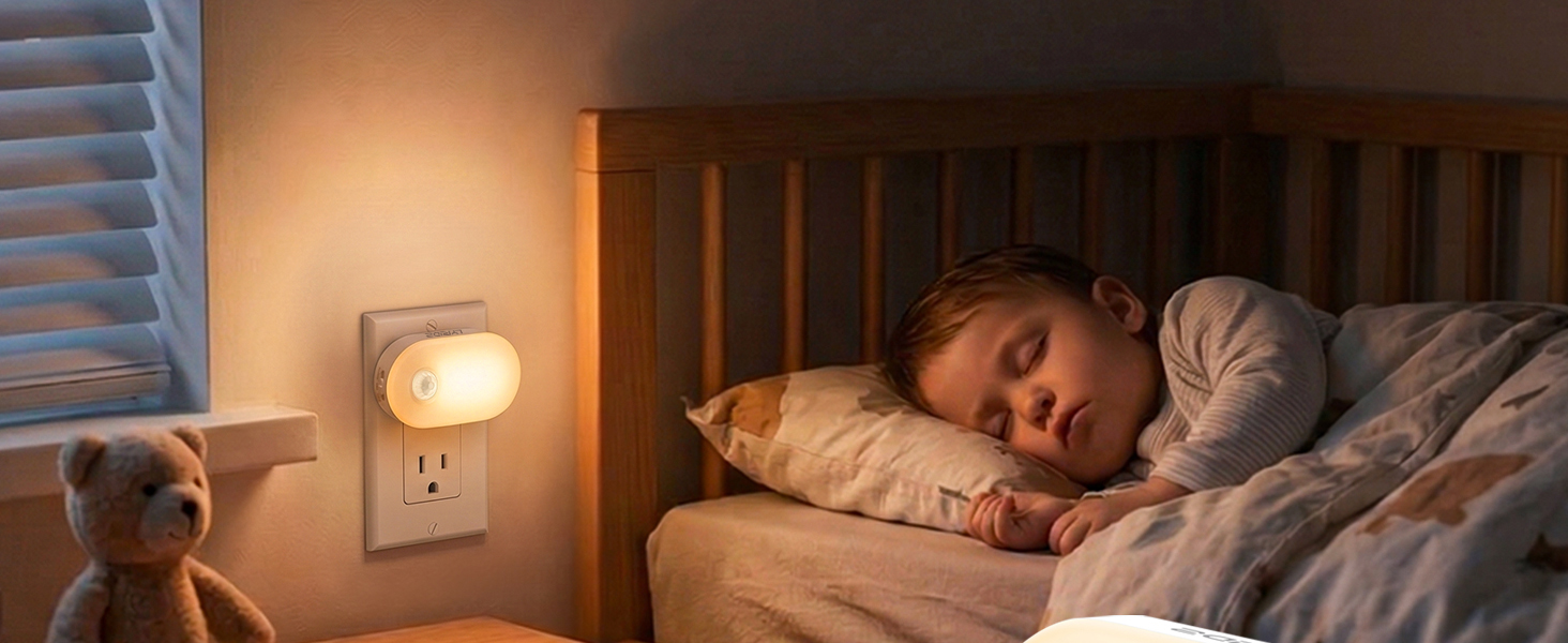 plug in night light with motion sensor