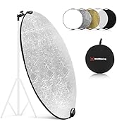 WELLMAKING 32 Inch (80cm) Reflector Photography, Collapsible Light Reflector with Bag & tilt Adap...