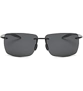 MIRYEA Rimless Polarized Sports Sunglasses for Men Women Driving Running Fishing Golf UV Blocking...