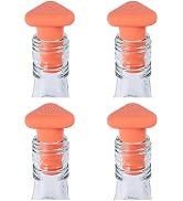 Shinemade Wine Stoppers,Set of 4 Silicone Corks - Uncork,Heavy-Duty for all Bottles