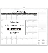 Comix 2026-2027 Wall Calendar, 18 Months Jul 2026 - Dec 2027 Monthly Planner, 120 GSM Thick Paper...