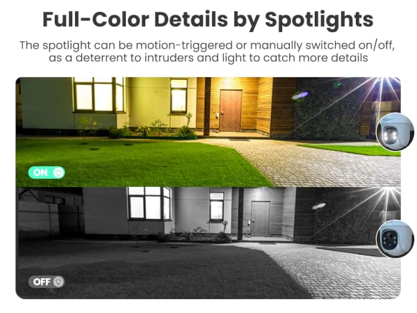 solar security camera with colorful night vision