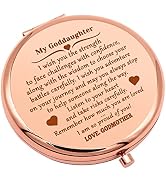 Goddaughter Gifts from Godmother God Daughter Gifts for Girls Compact Makeup Mirror Baptism Gifts...